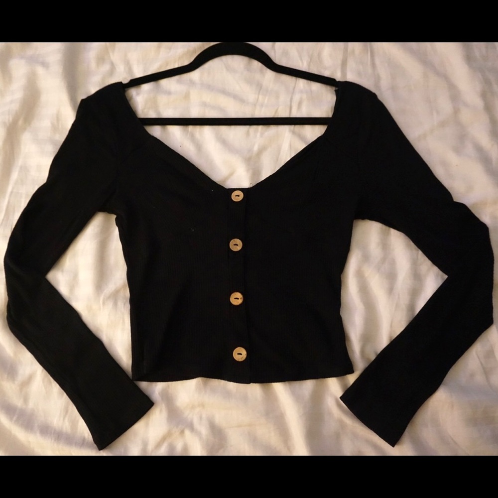 Fashion Nova Off-Shoulder Crop (Medium)
